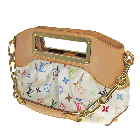 Louis Vuitton Canvas PM Multicolor Bronze Handbag Judy Monogram - Picture 1 of 10